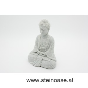 Buddha sitzend,  Steinoptik